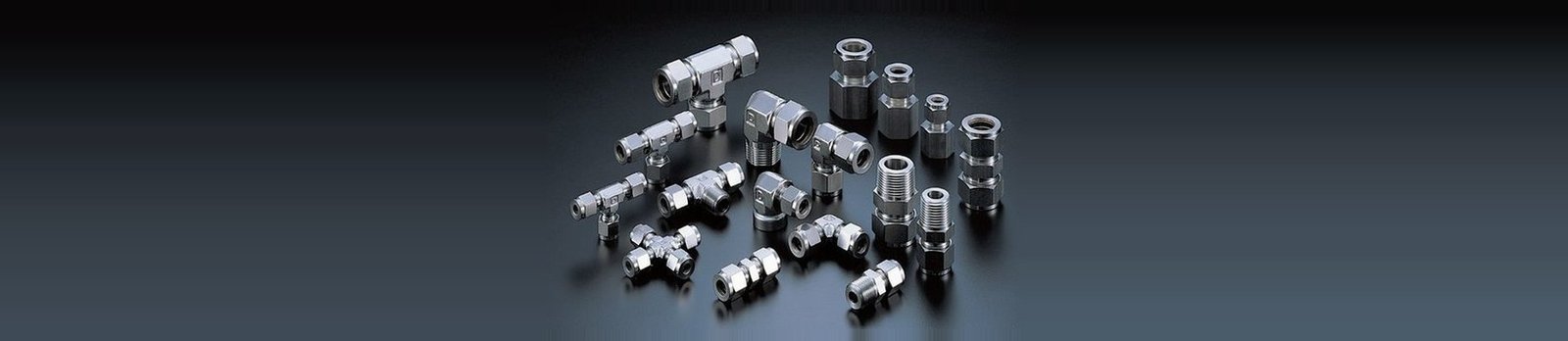 Stainless steel compression tube fittings — unions, tees, elbows and male connectors